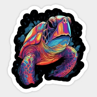 Sea Turtle Smiling Sticker